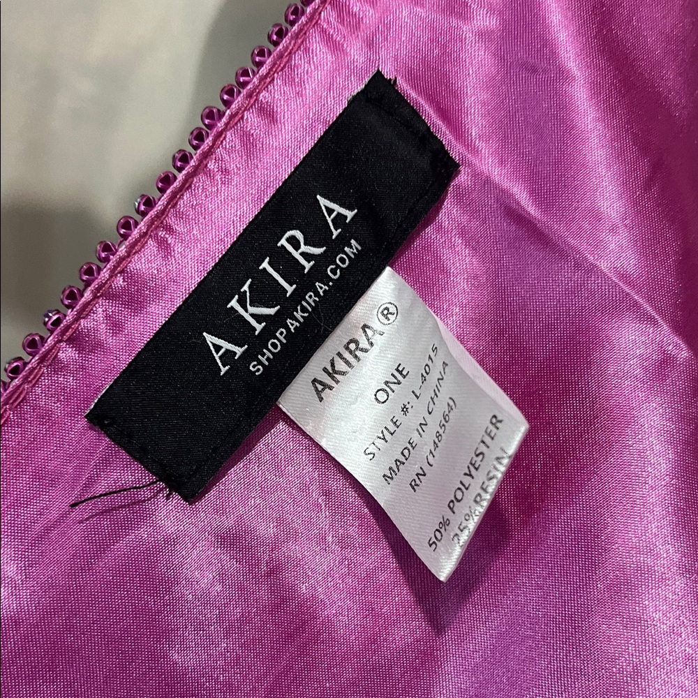 AKIRA Vibrant Pink Rhinestone Halter - Picture 3 of 4